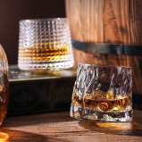 Fissman 2-Piece Spinning Whiskey Glasses 180ml Glass - 5 miniature