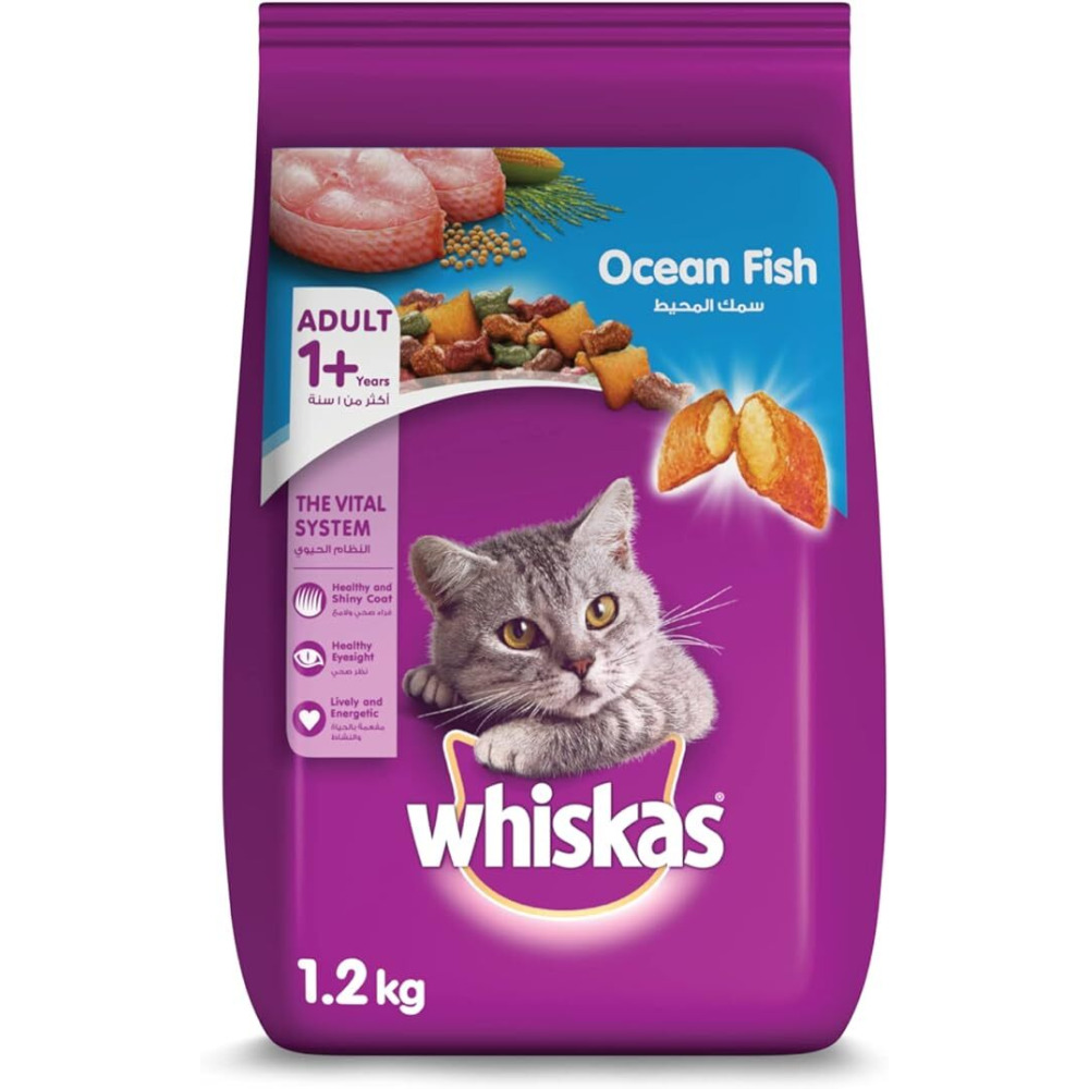 Whiskas, Dry food, Ocean Fish, 6*1.2 kg - 1