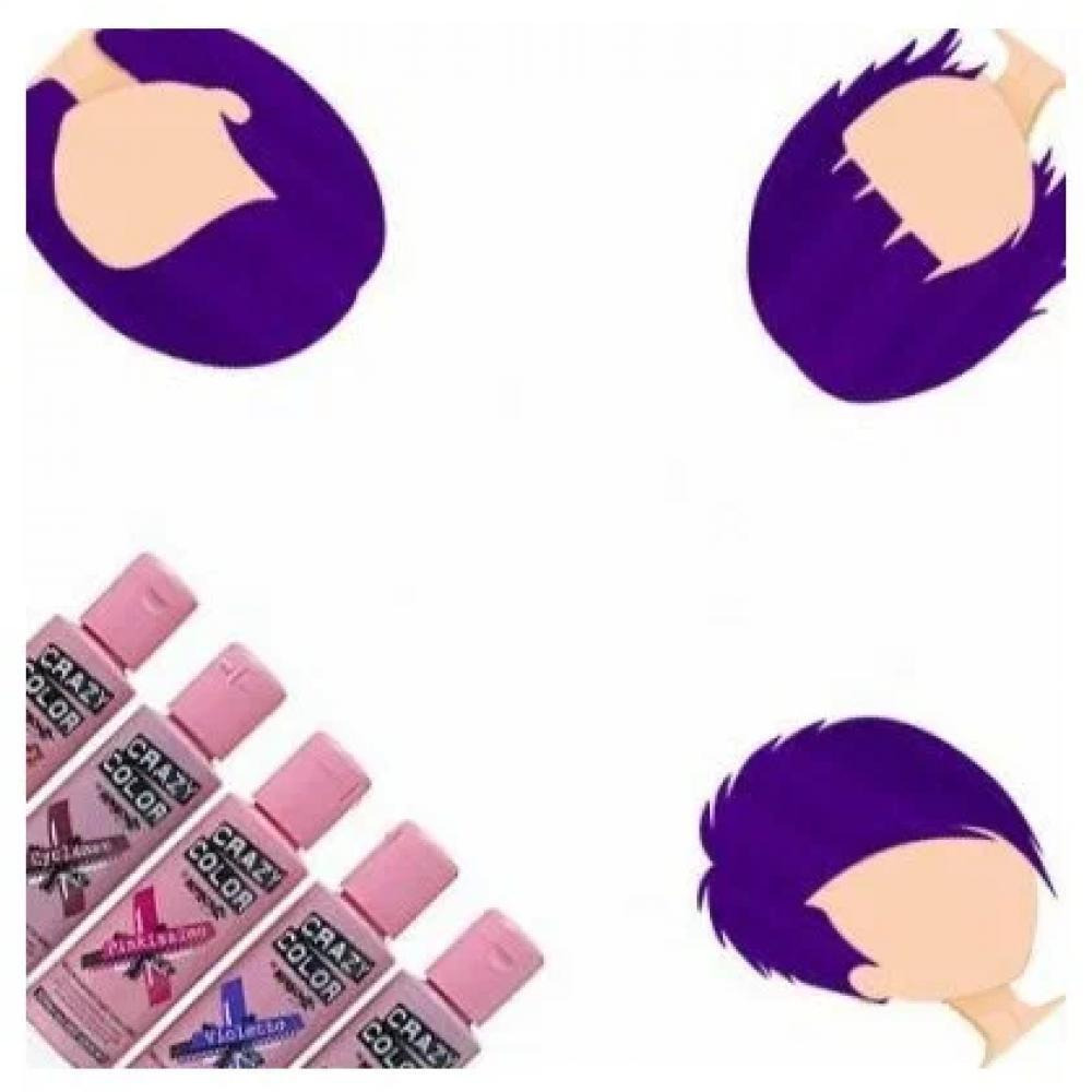 Crazy Color / Hair color, Semi permanent, 062 - hot purple - 2