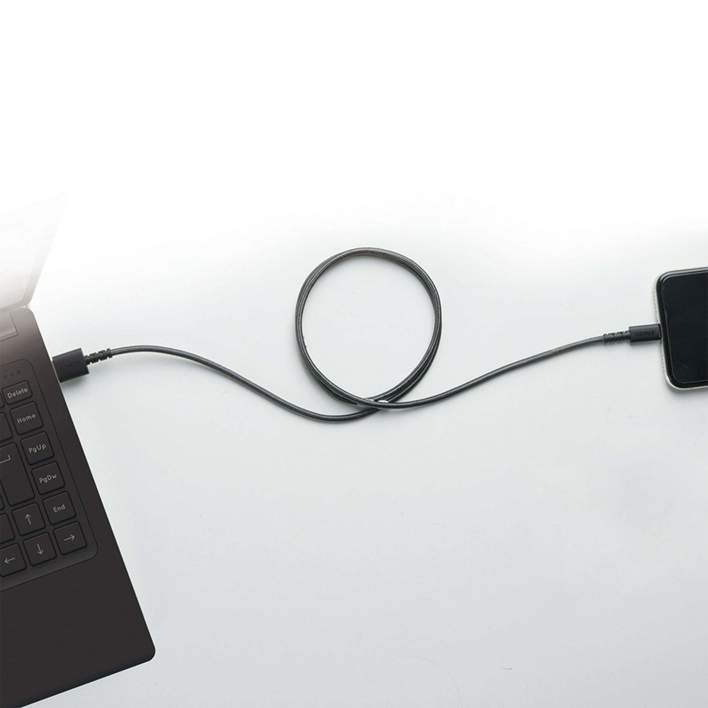 Anker Powerline Select+ Usb-A Cable With Lightning Nylon 6ft Black - 7