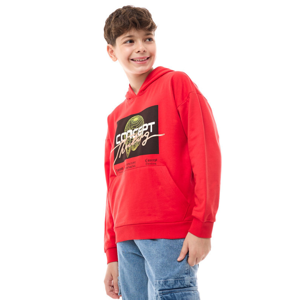 Boys' Hoodie Orange 9-10 YRS - 2