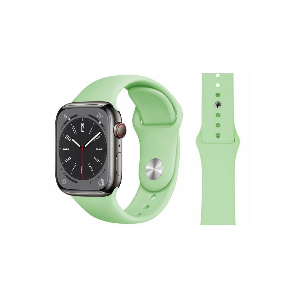 Perfii Solid Silicone Replacement Band For Apple Watch 41, 40, 38 mm Series 8/7/6/5/4 SE - 1