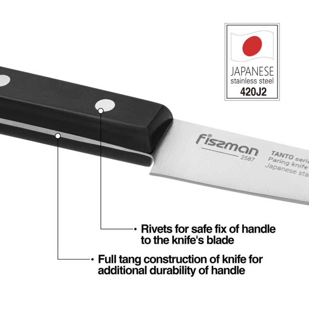 Fissman 3.5''Paring TANTO (3Cr13 steel) - 3