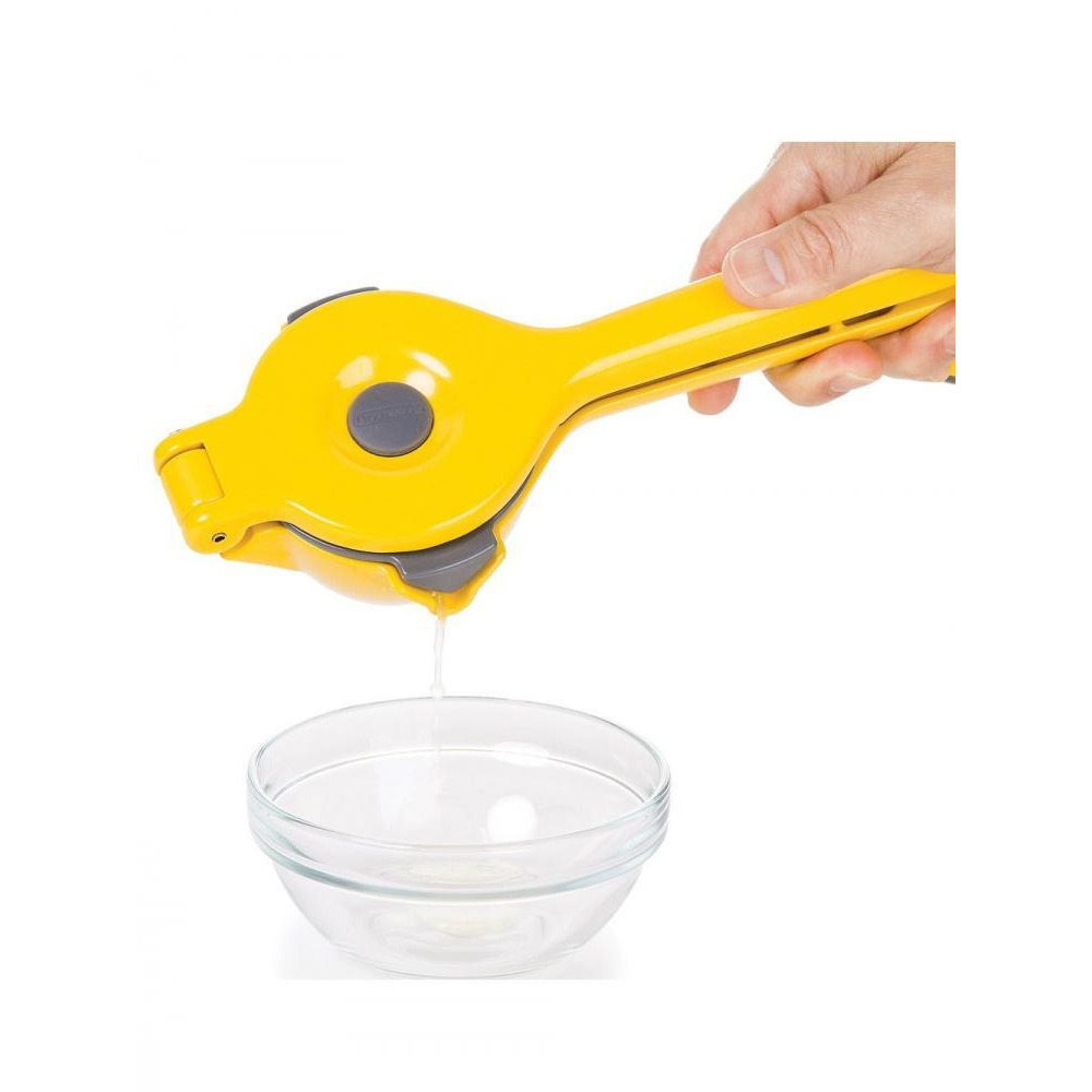 PrepWorks Countertop Press Citrus Juicer Yellow 2.5 x 4 x 11.75 inch Cast Aluminum, ABS, TPE - 3