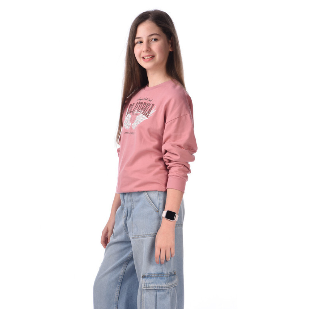 بلوفر بناتي (11-12 سنة) وردي - 4