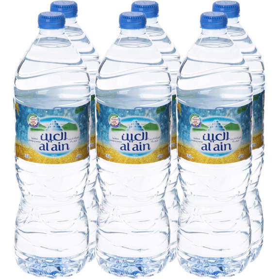 Al AIN, Питьевая вода в Бутылках, упаковка 6 х 1,5 литра