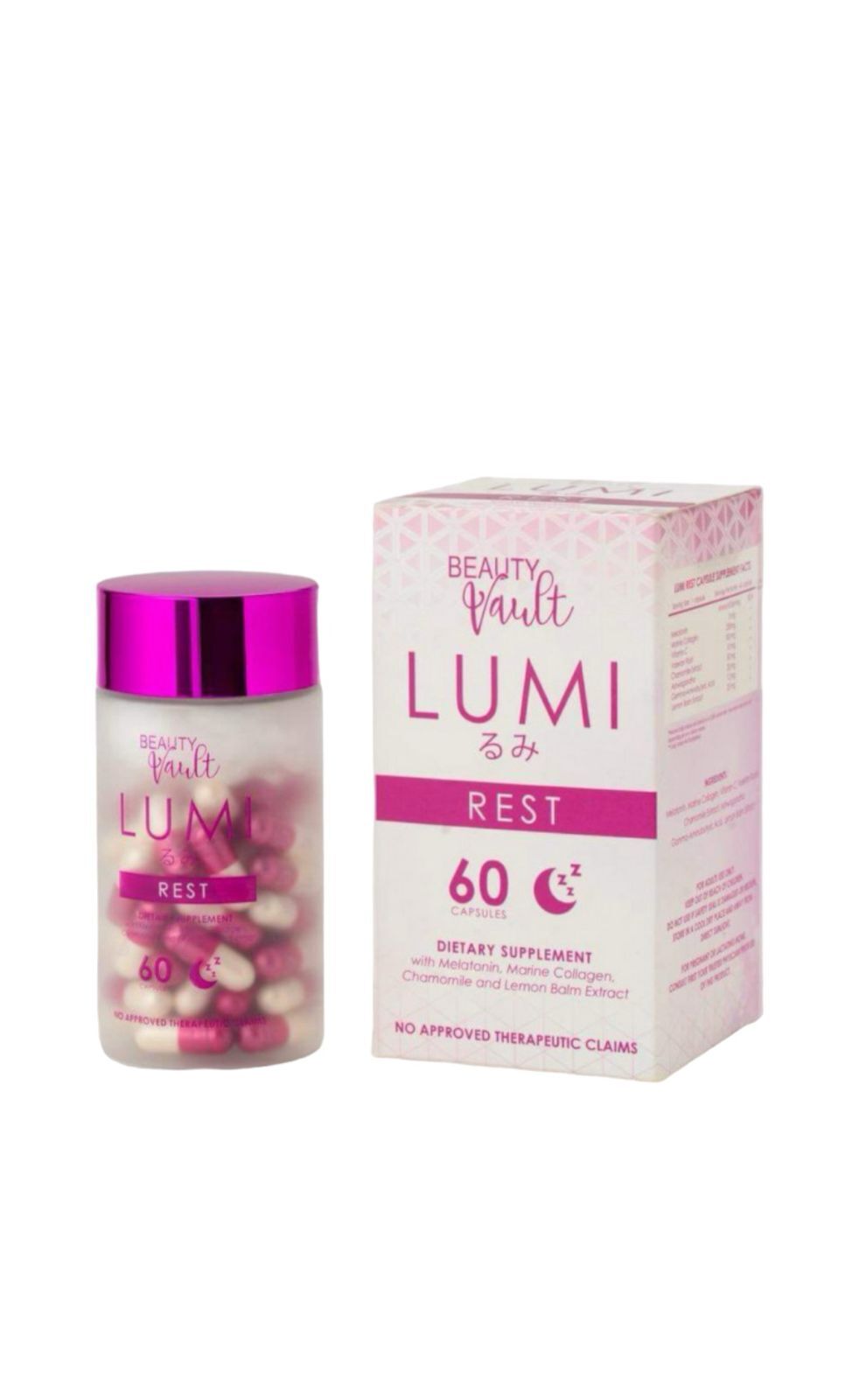 Buy Beauty Vault Lumi Rest 60 capsule in Dubai, UAE | WEE (00085828)