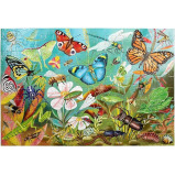 eeBoo: Love of Bugs - 100 Piece Puzzle - 24 x 16 Kids Jigsaw, Glossy Pieces, Children Ages 5+ - 3 miniature