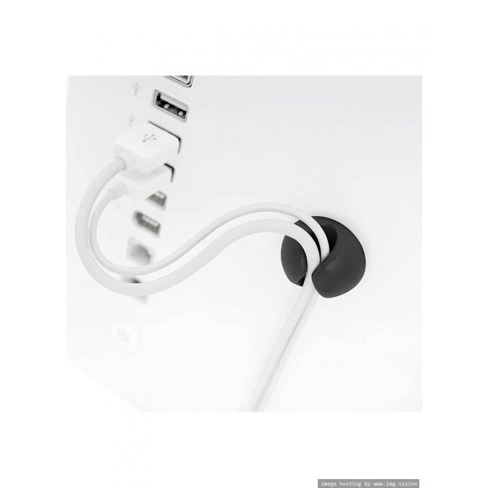 Bluelounge Cable Drop Black Color Pack of 6 - 3