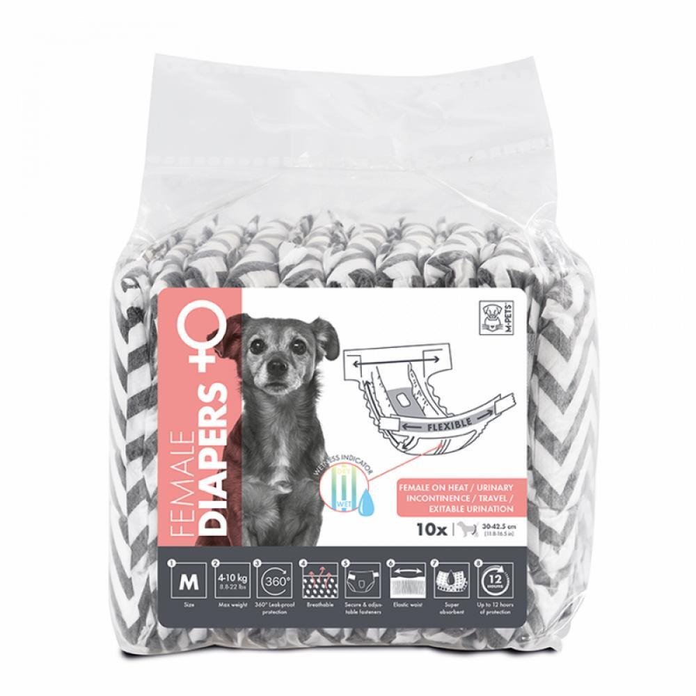 M-Pet Female Dog Diaper - 10pcs - M - 1