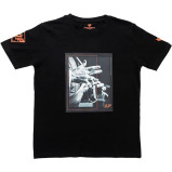 UAEJJ AJP LOGO 2 Cotton T-Shirt for Men, Black-XXL - 1 miniature