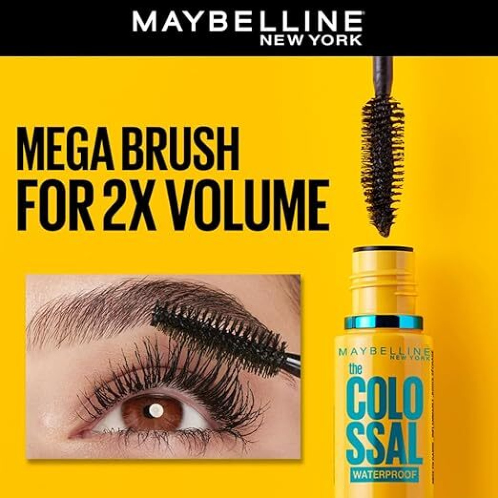Maybelline New York Colossal Mascara Waterproof, Black 10 ml - 2