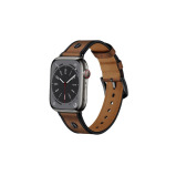 Perfii One Rivet Leather Replacement Band For Apple Watch 49/45/44/42mm Series Ultra/8/7/6/5/4/SE - 2 miniature