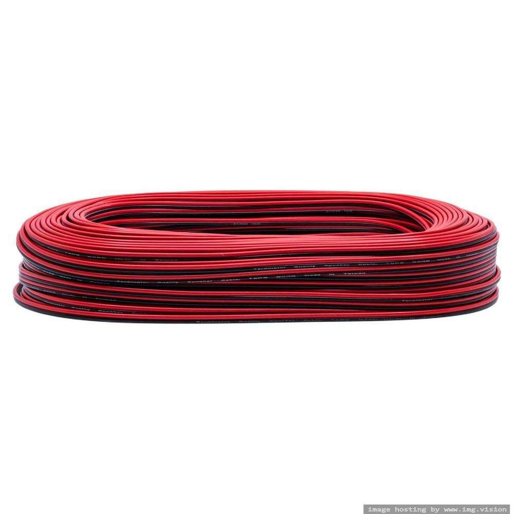 كابل مكبر صوت تيرمينيتور أحمر وأسود 0.12 ملم لكل متر - 2