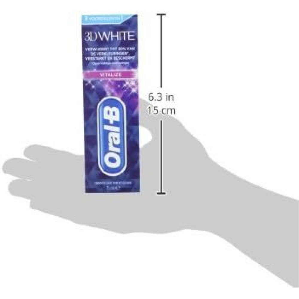 Oral-B, Manual 3D White Vitalize Toothpaste, 75ml - 5