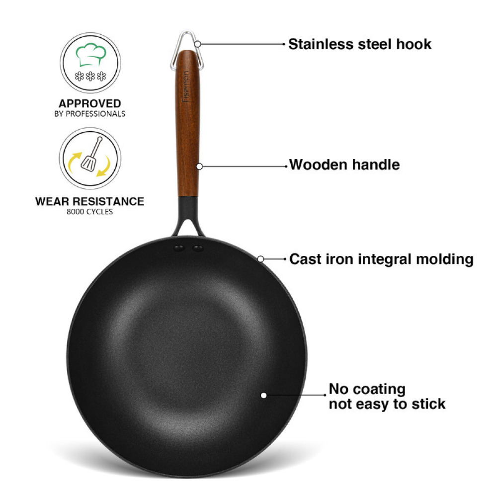 Fissman Wok Seagreen Series 28X8СМ/4Л (Легкий Эмалированный Чугун С Антипригарным Покрытием) - 2