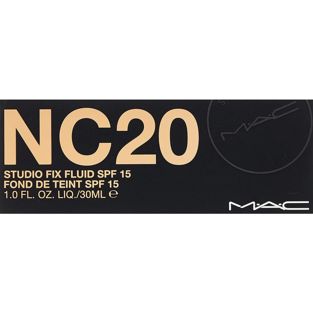 Mac Studio Fix Fluid Foundation Spf 15, Бежевый (NC20), 30 мл - 2