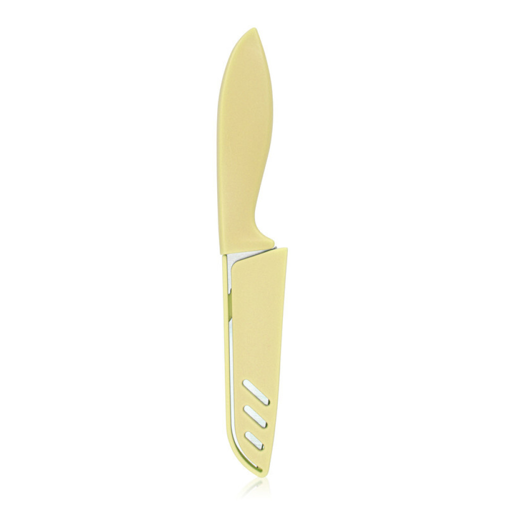 FISSMAN Utility Vegetable And Fruit Knife With Sheath Yellow - 1