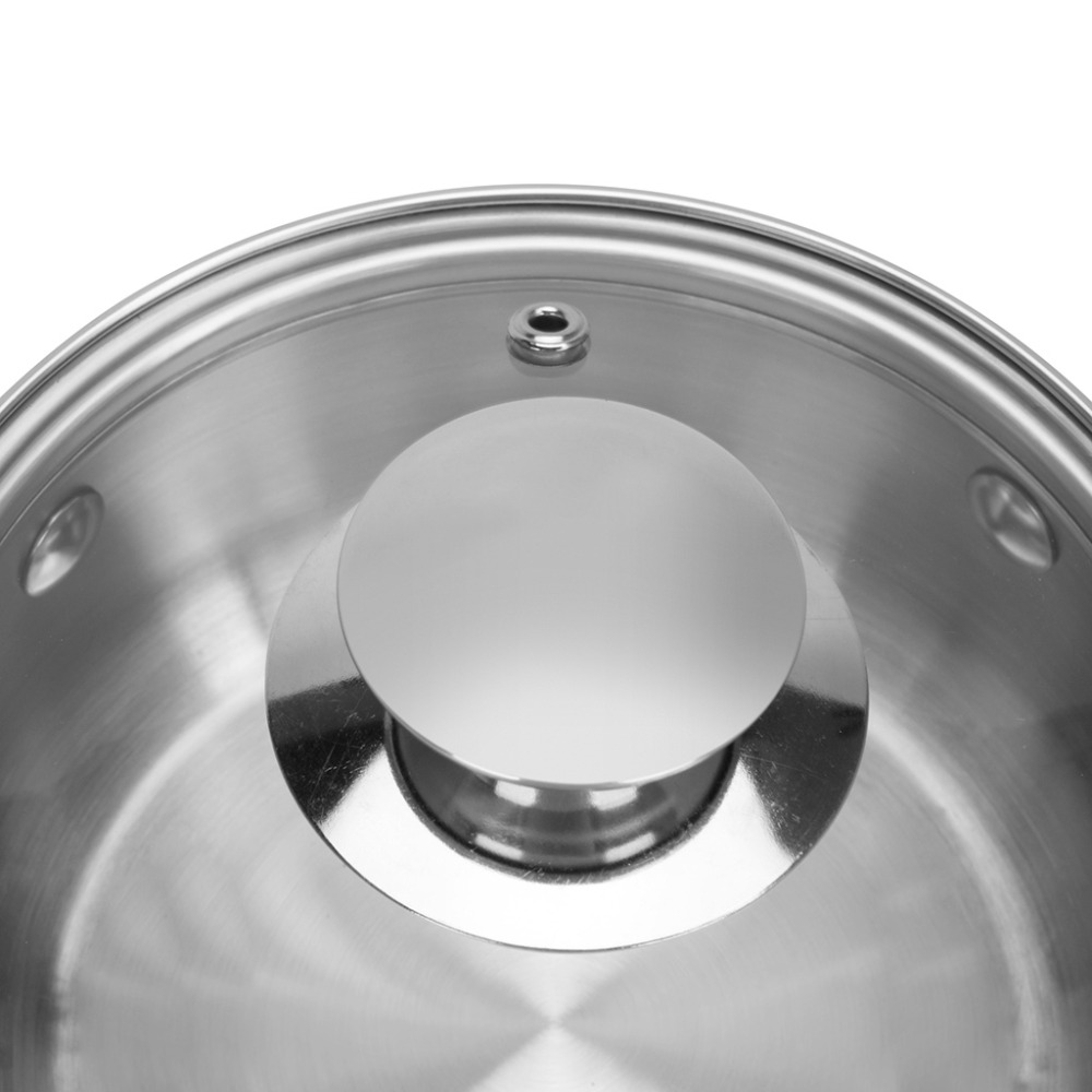 FISSMAN Cooking Pot 0.9L/14x6cm with Glass Lid Stainless Steel with Induction Bottom, Gulliver Series - 6