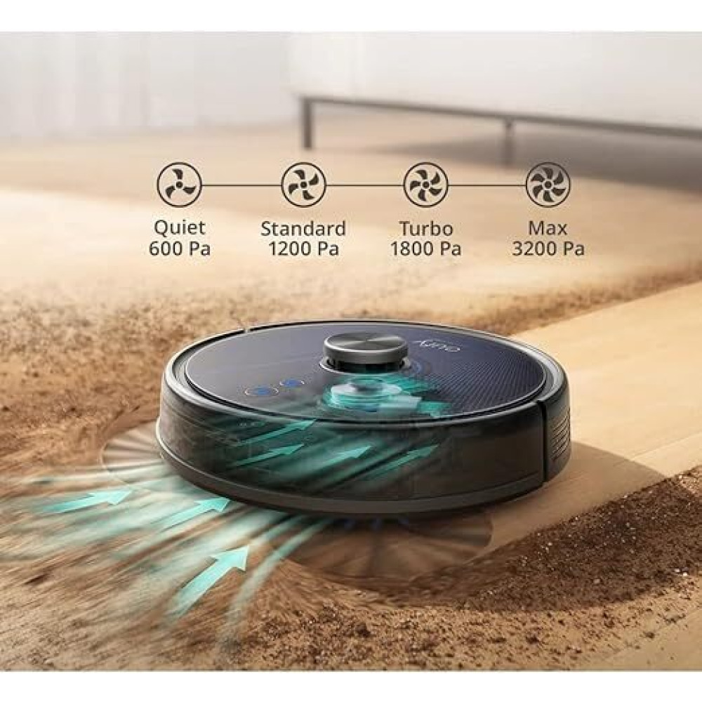 Eufy RoboVac L35 Hybrid Plus Robotic Vacuum Cleaner, Black - 2