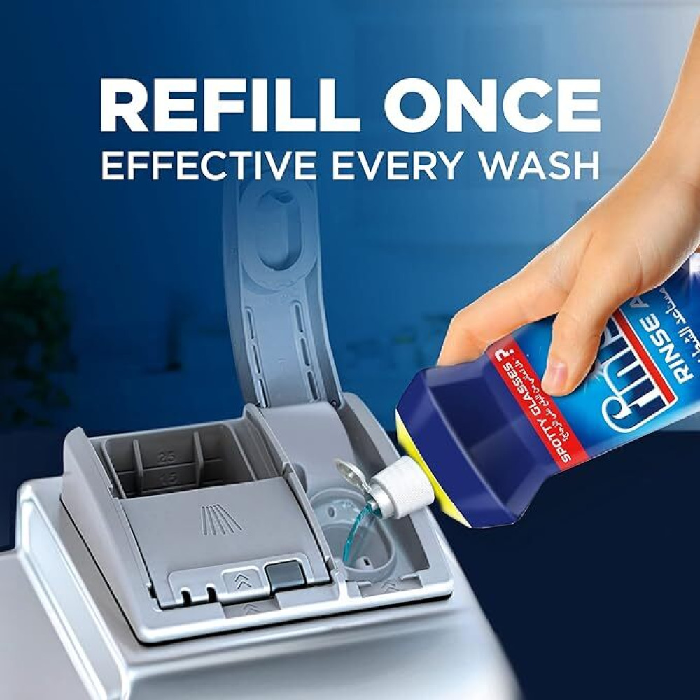 Finish, Dishwasher detergent rinse aid liquid, Lemon, 400 ml - 3