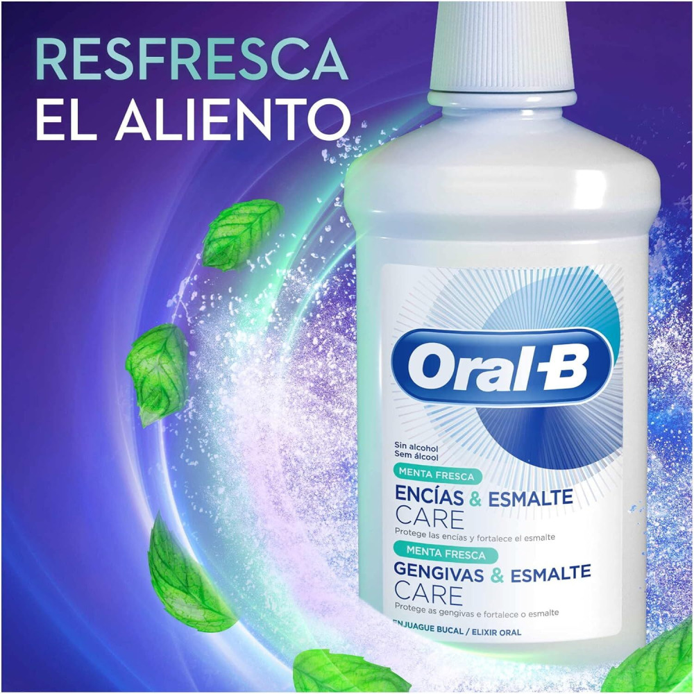 Oral-B, Manual Gum and Enamel Care Fresh Mint Mouthwash, 500 ml - 3