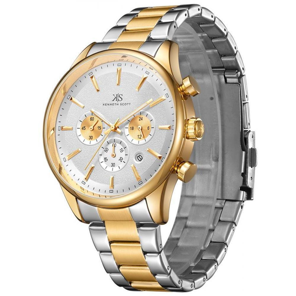 Kenneth Scott Men's Chronograph Watch - K22105-TBTW - 2