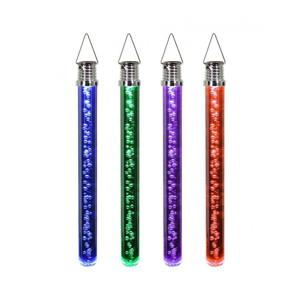 Exhart 10 inch Solar Acrylic Bubble Stick with Color Changing LED - 1