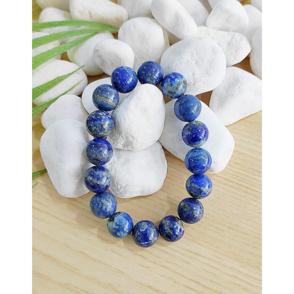 خرز كريستال لازورد طبيعي 12 ملم - 5