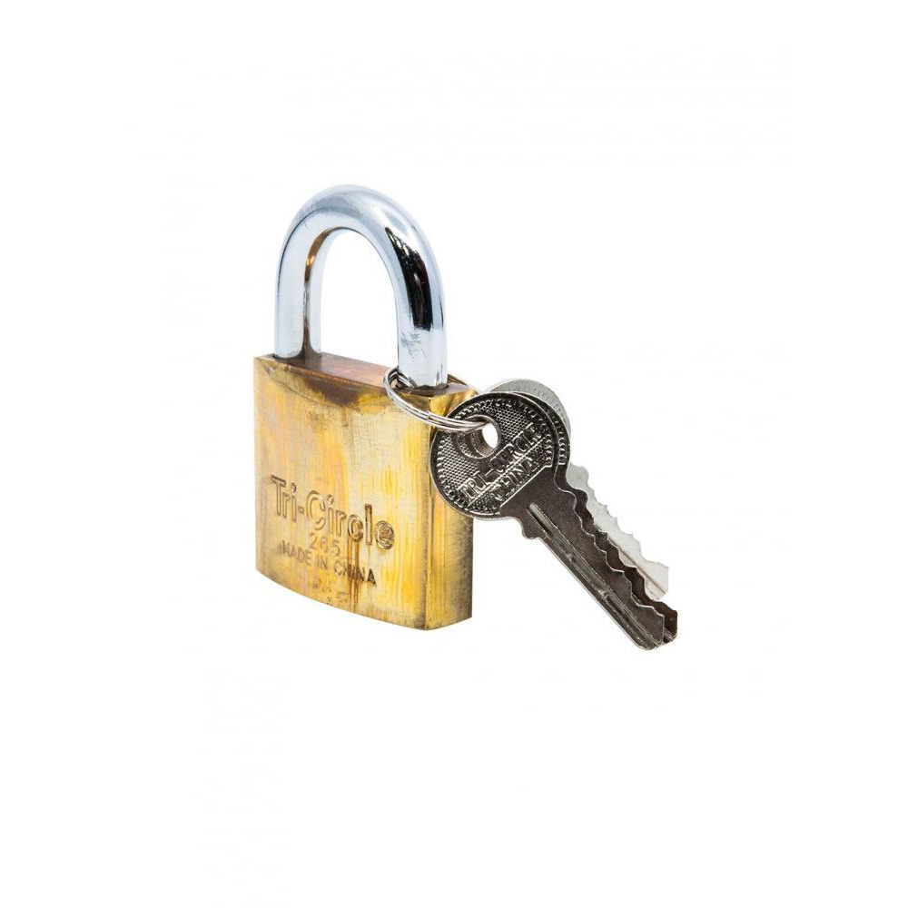 Tri-Circle Solid Brass Padlock 265 - 1