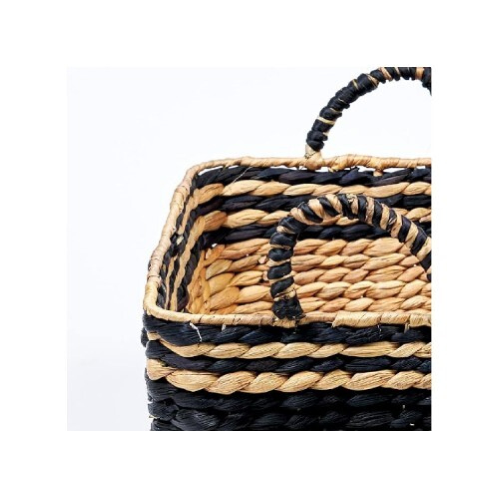 Homesmiths Large Water Hyacinth Storage Basket L44 x W30 x H20 cm - 3