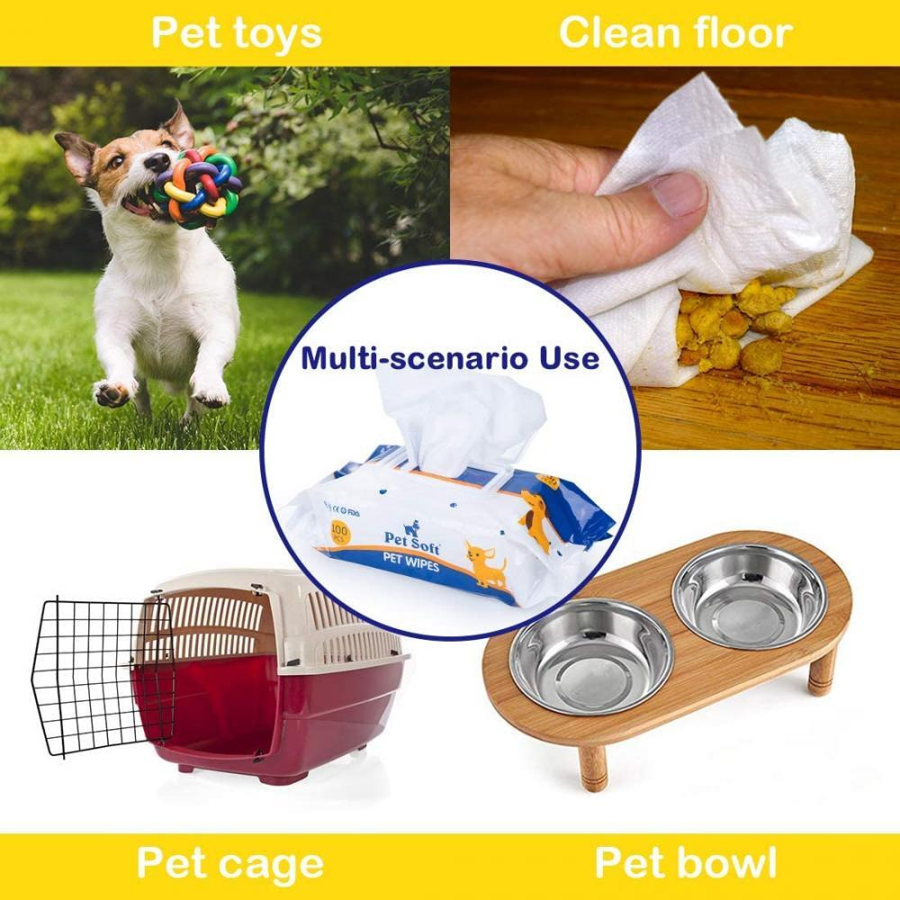 Pet Soft / Pet wipes, Apple scent, 20x15 cm, 100 pcs - 8