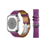 Perfii Supreme Folding Leather Replacement Band For Apple Watch 41/40/38mm Series 8/7/6/5/4/SE - 1 miniature