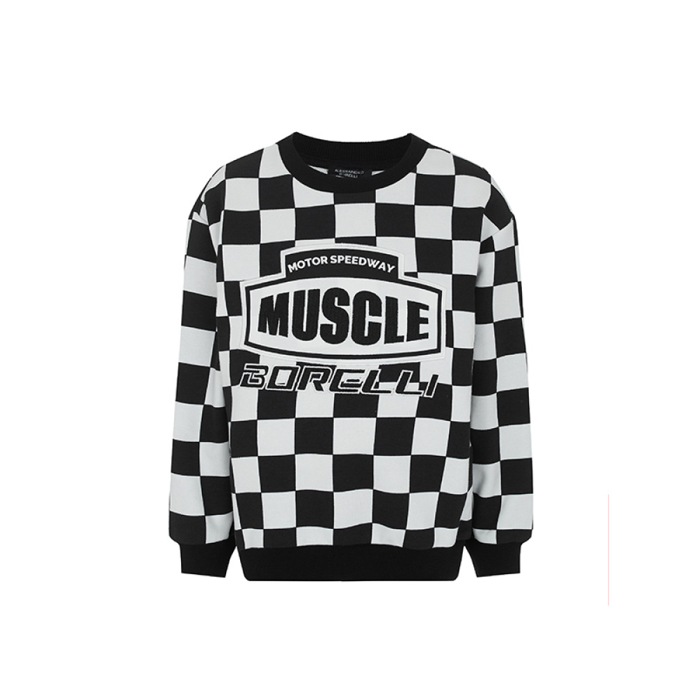 Sweatshirt for boys Alessandro Borelli (Black-and-white) size 10, 140 - 1