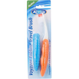 Beauty Formulas, Toothbrush, Active oral care Voyager folding travel, 2 pcs - 4 miniature