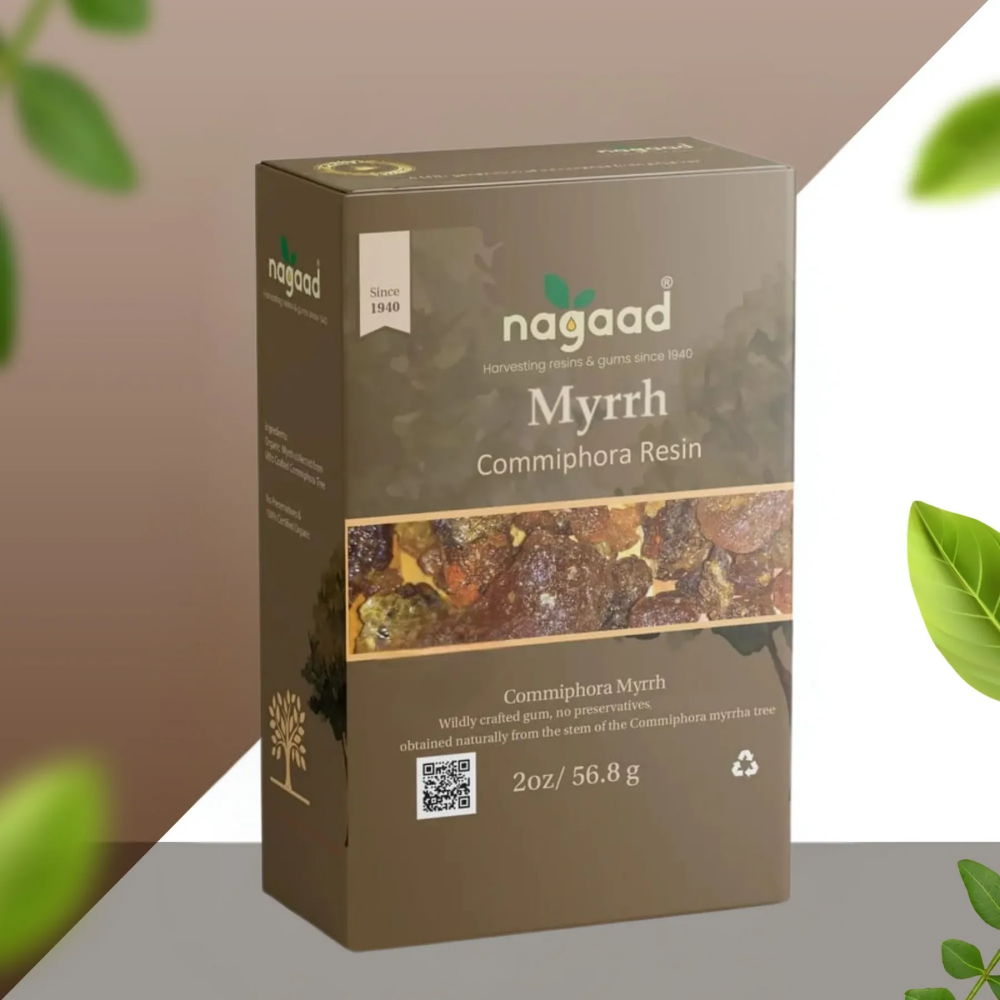 Nagaad Organic Commiphora Myrrh Resin Ладан - 100% Сертифицированная Органическая Дикая Чистая И ВЫСОКОКАЧЕСТВЕННАЯ Ароматическая Смола - 2