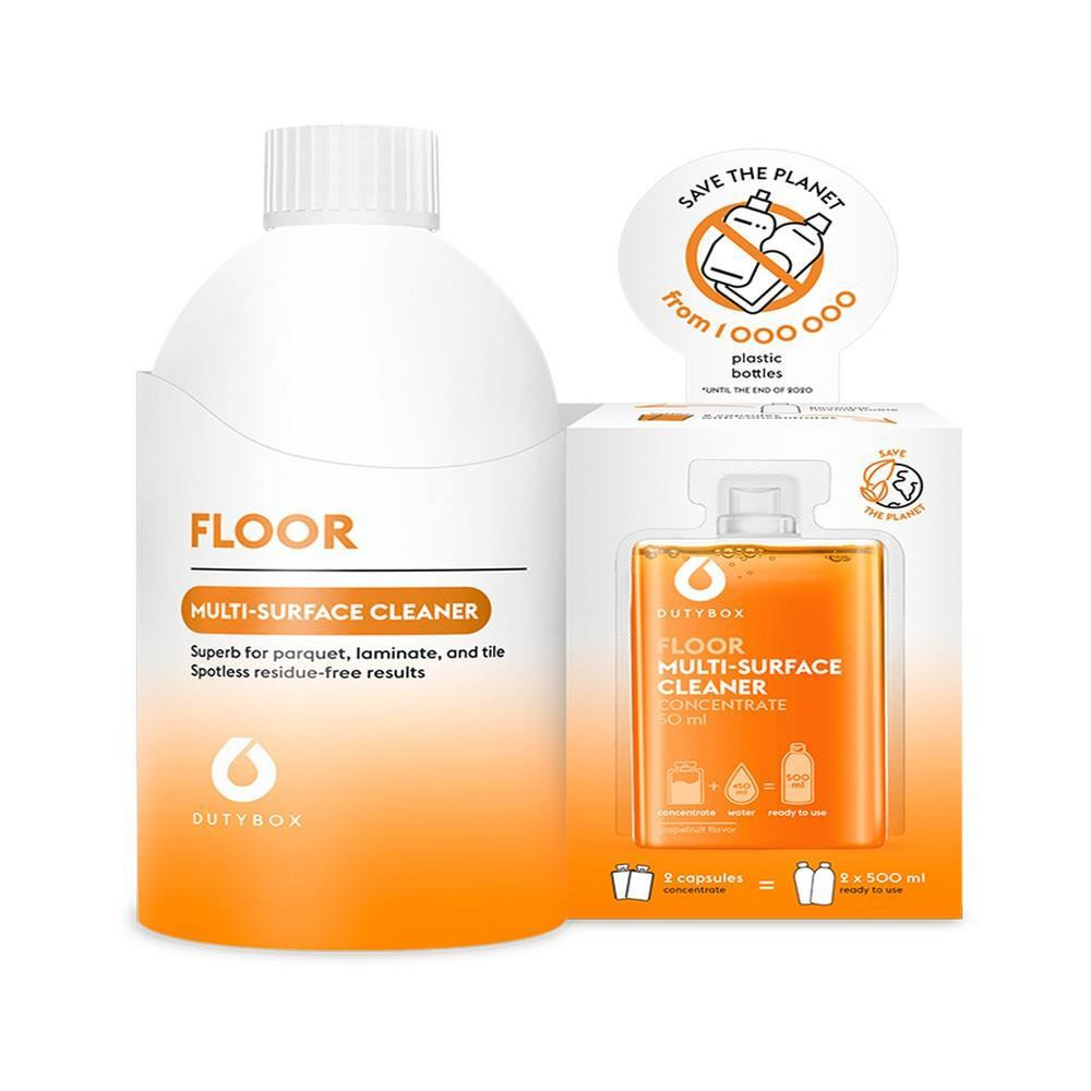DUTYBOX Floor Series, Concentrated Liquid Set, Reusable Bottle + 2 Capsule Refills - 1