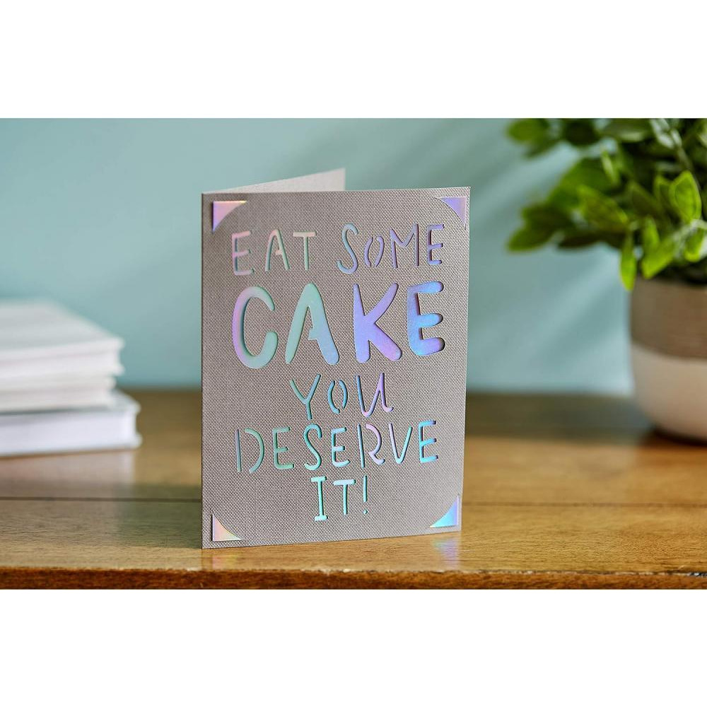 Cricut Joy Insert Cards, Gray & Silver Holographic Multicolour 4.25 x 5.5 inch - 3