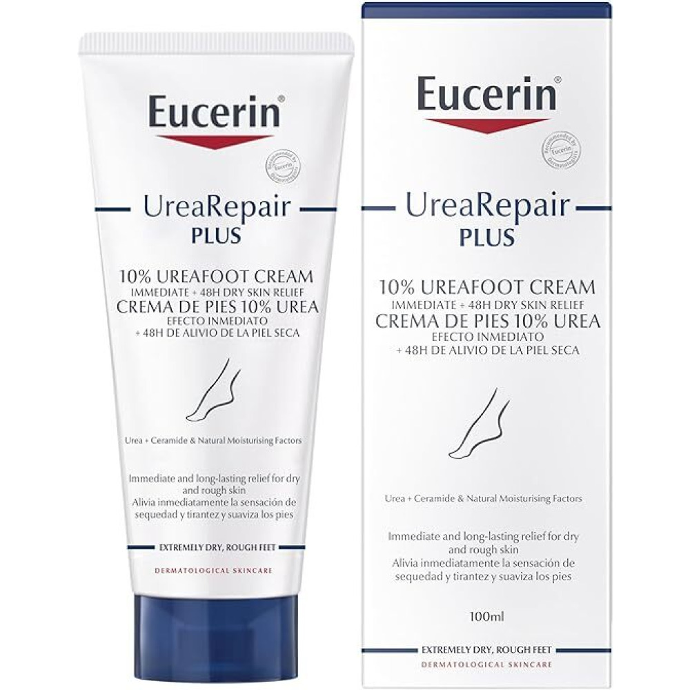 Eucerin UreaRepair Plus 10% Urea Foot Cream with Ceramide, 100ml - 1