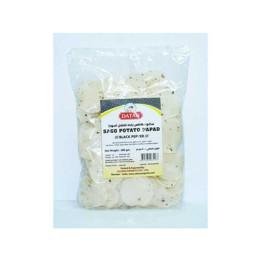 داتار ساجو بطاطس باباد فلفل أسود 200 جم - 1