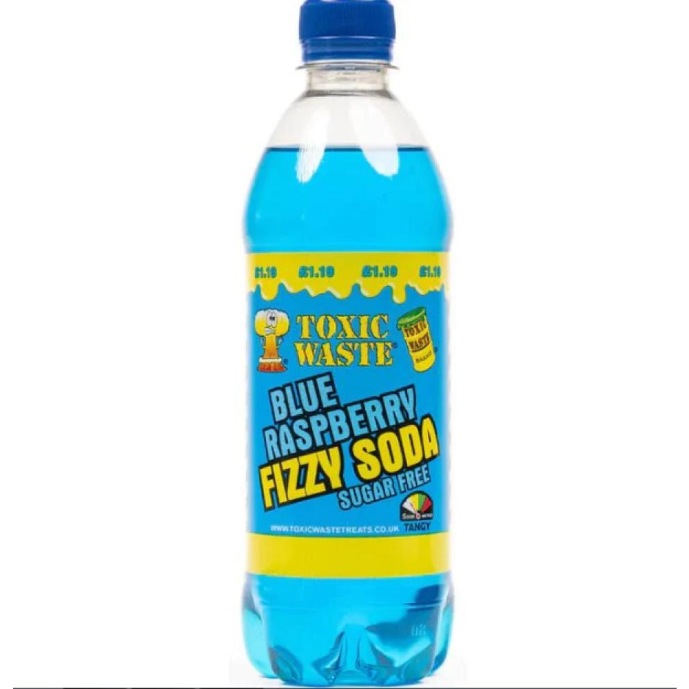 Toxic Waste Blue Raspberry Fizzy Soda 500 ml - 1