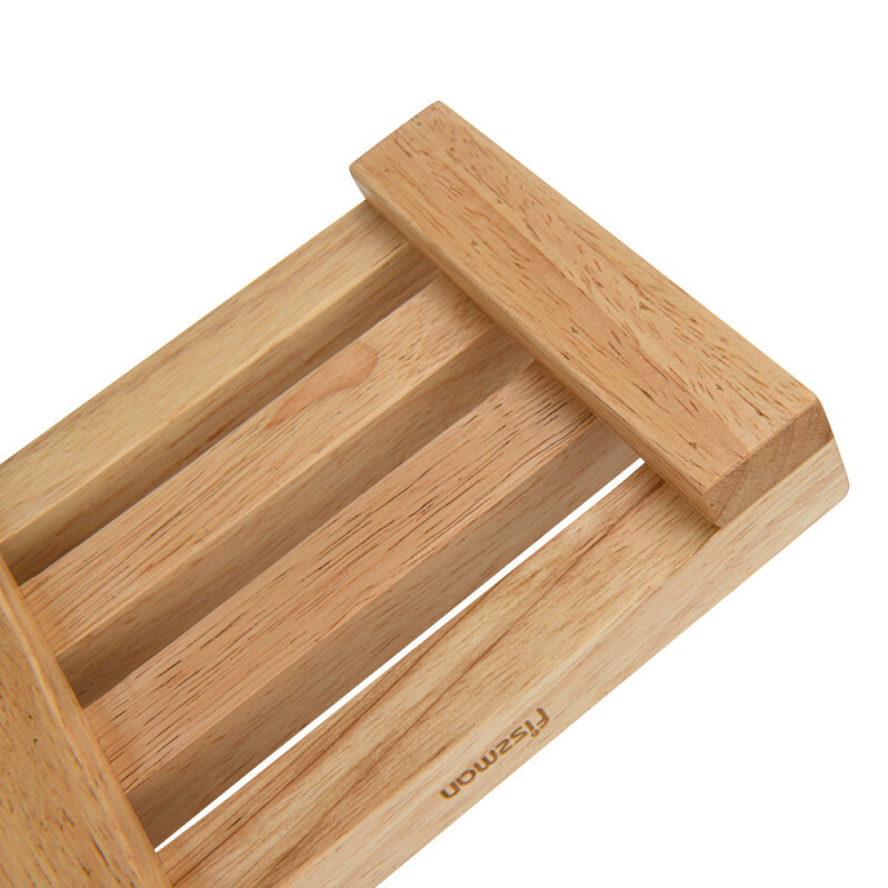 Fissman 3-Piece Cutting Boards 35cm, 30cm, 25cm With Stand Rubber Wood - 6