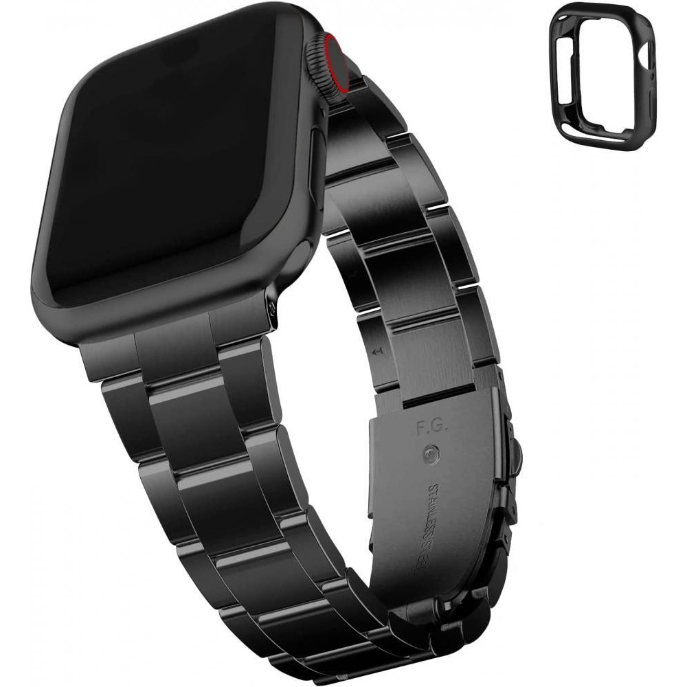 Fullmosa / Band, Compatible with Apple Watch, With case, Stainless steel - 1
