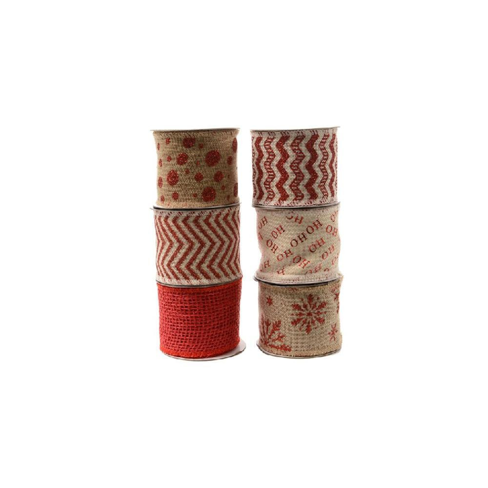 Kaemingk Decoris Ribbon Jute Assorted 1 Piece - 1