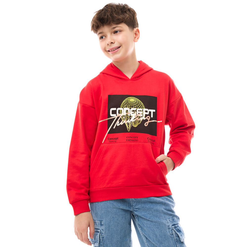 Boys' Hoodie Orange 9-10 YRS - 1