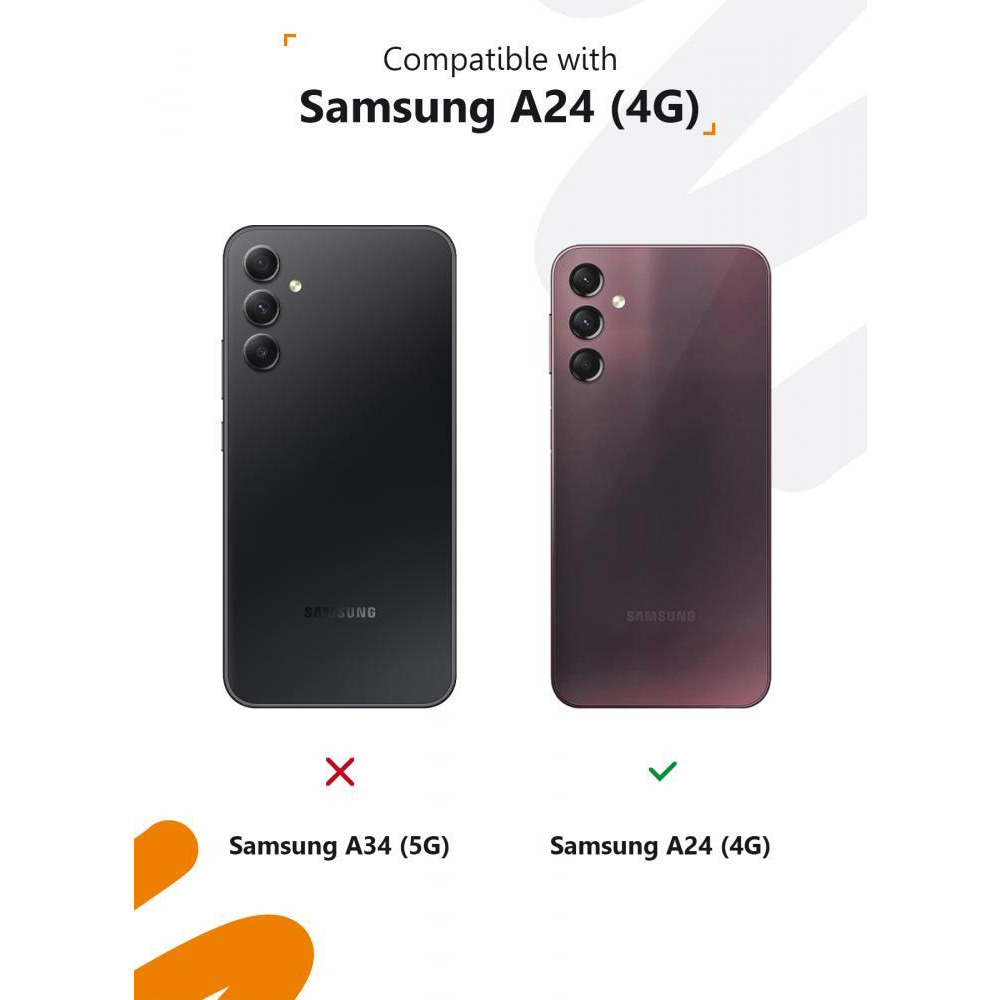 غطاء حماية واقٍ لهاتف Galaxy A24 (4G) بنمط التركيز المستمر - 6