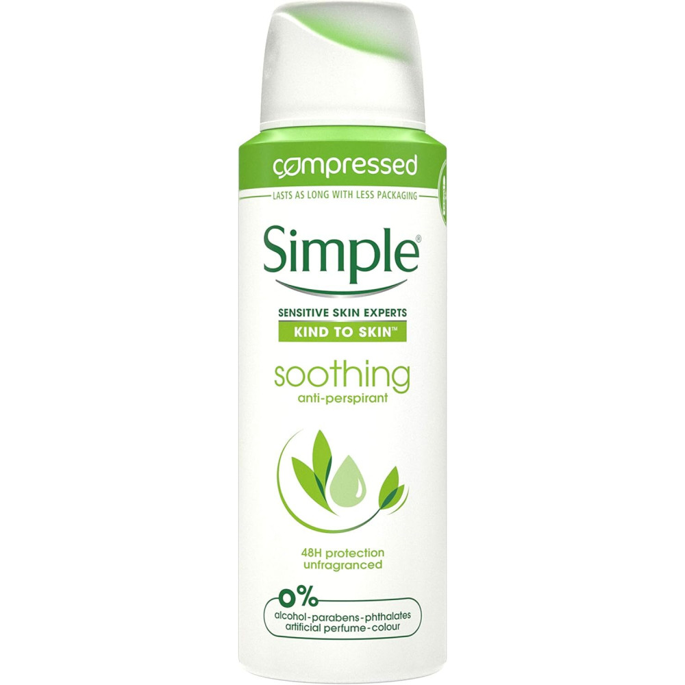 Simple Soothing Fragrance Free Antiperspirant For Women, 125 ml - 1