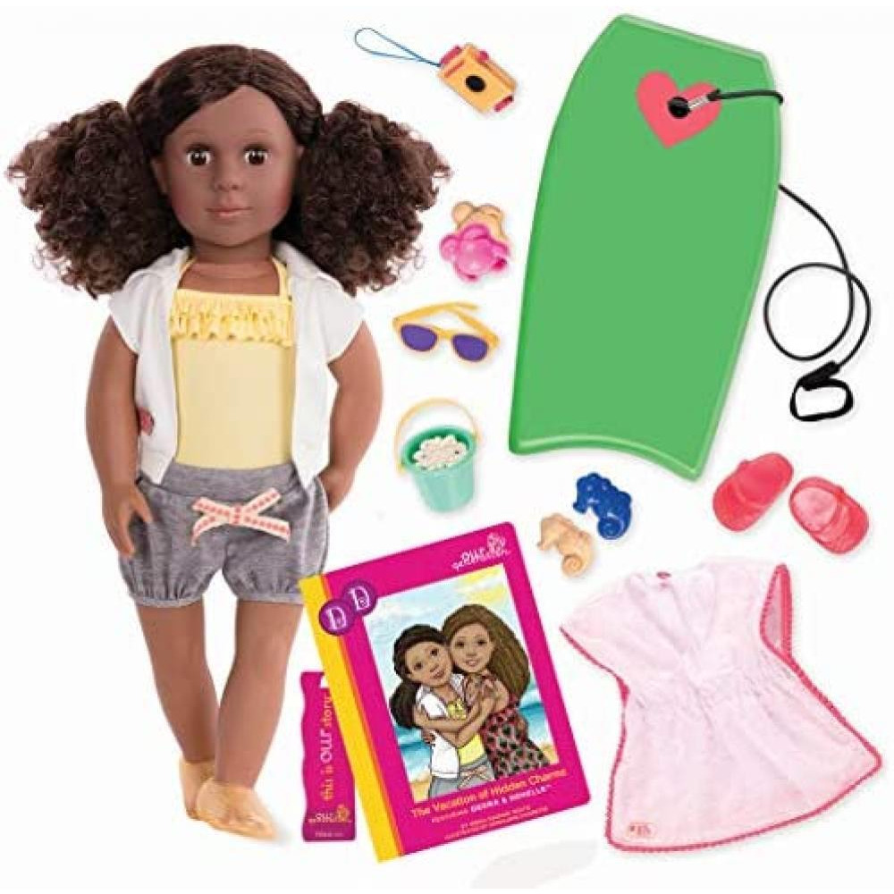 Our Generation Deluxe Twin Doll With Book Dedra - 1