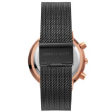 Kenneth Scott Men's Black Dial Multi Function Watch - K22133-KMBB - 3 miniature