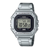 CASIO Men's Wrist Watch W-218HD-1AVDF - 44 mm - Silver - 1 miniature